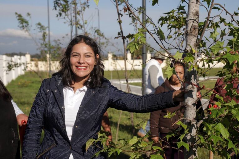 Lupita Cuautle arranca jornada de reforestación