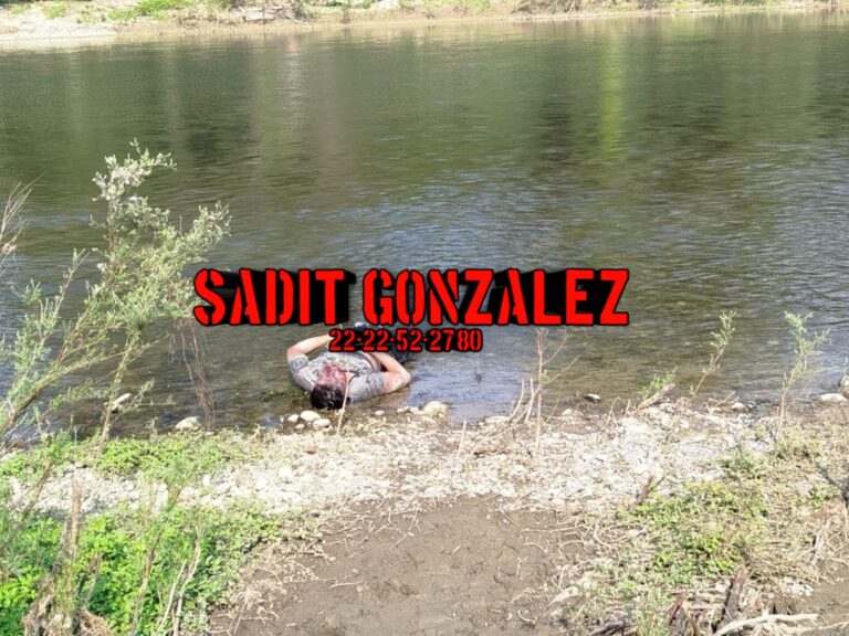 Flotando en el río Pantepec fue hallado el cadáver de un hombre.