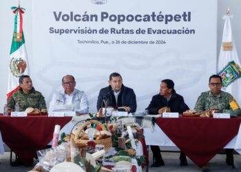 En territorio, el gobernador Armenta supervisa rutas del Popocatépetl