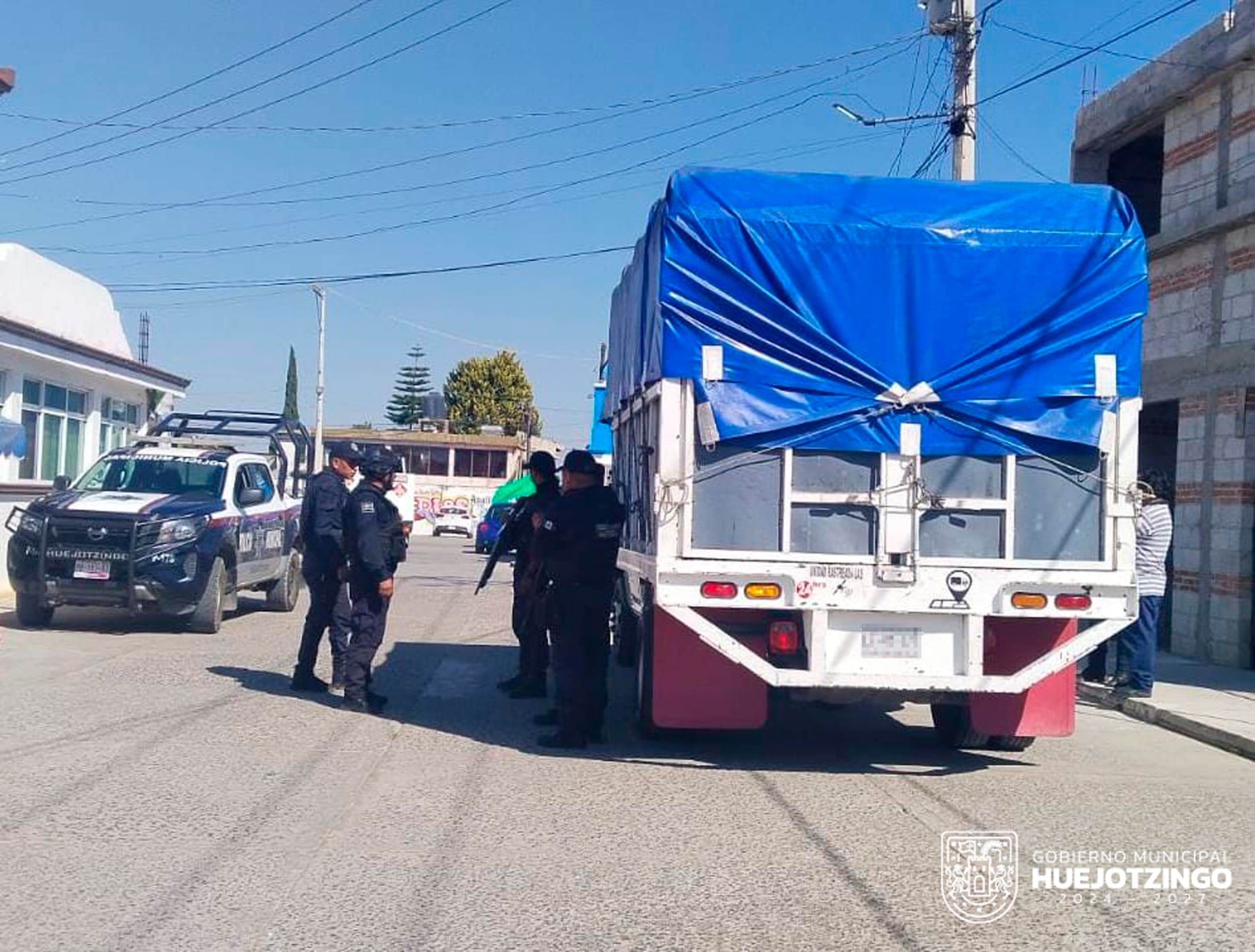 Con rapidez y eficacia, policía municipal de Huejotzingo frustra robó en San Mateo Capultitlán