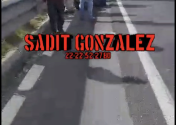 Fuerte accidente sobre la autopista Puebla-Orizaba a la antes de la caseta de Amozoc.