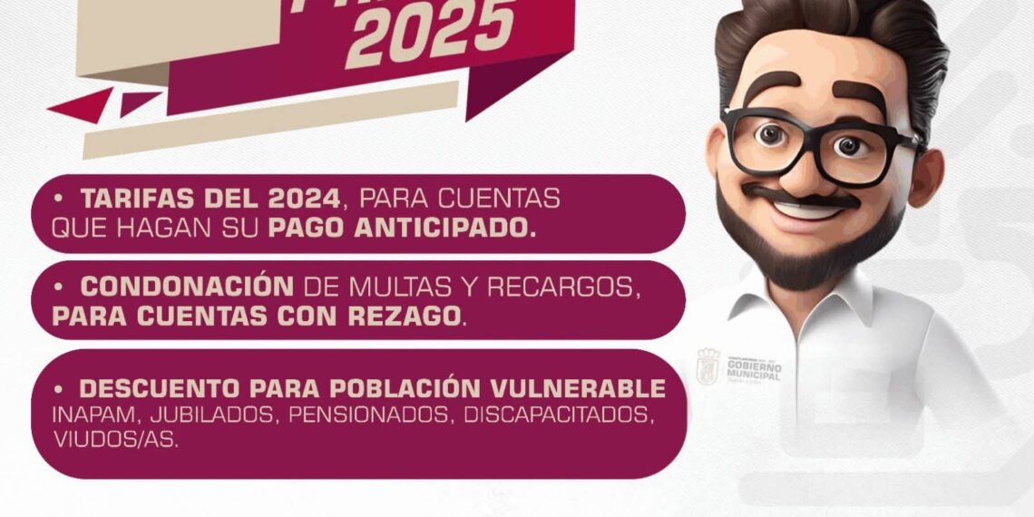 Ayuntamiento de Cuautlancingo presenta descuentos en pago anticipado de predial y limpia 2025