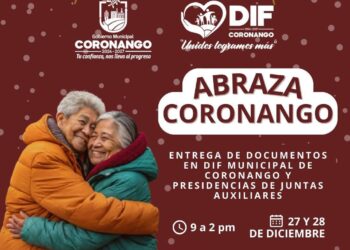 Reconoce Armando Aguirre a abuelitos con el programa «Abraza Coronango»