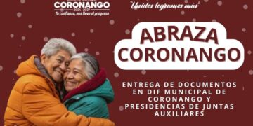 Reconoce Armando Aguirre a abuelitos con el programa «Abraza Coronango»