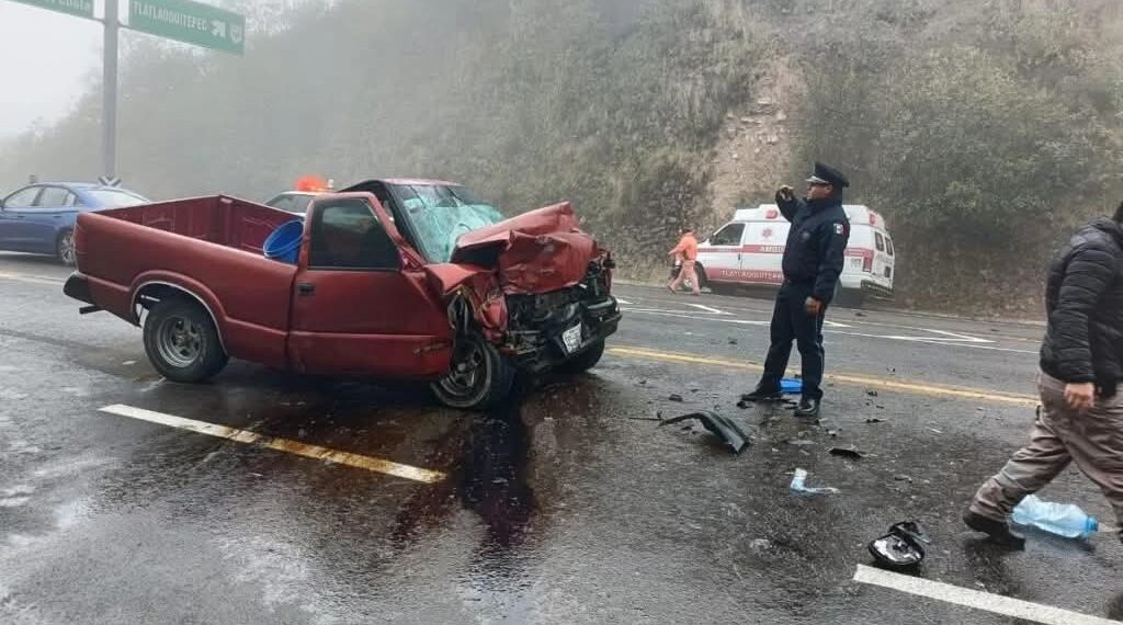 Accidente automovilístico cobra la vida de una persona en la Virreyes-Teziutlán.