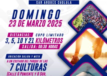 “Invita Lupita Cuautle a correr en el “Medio Maratón de San Andrés Cholula Equinoccio 2025”