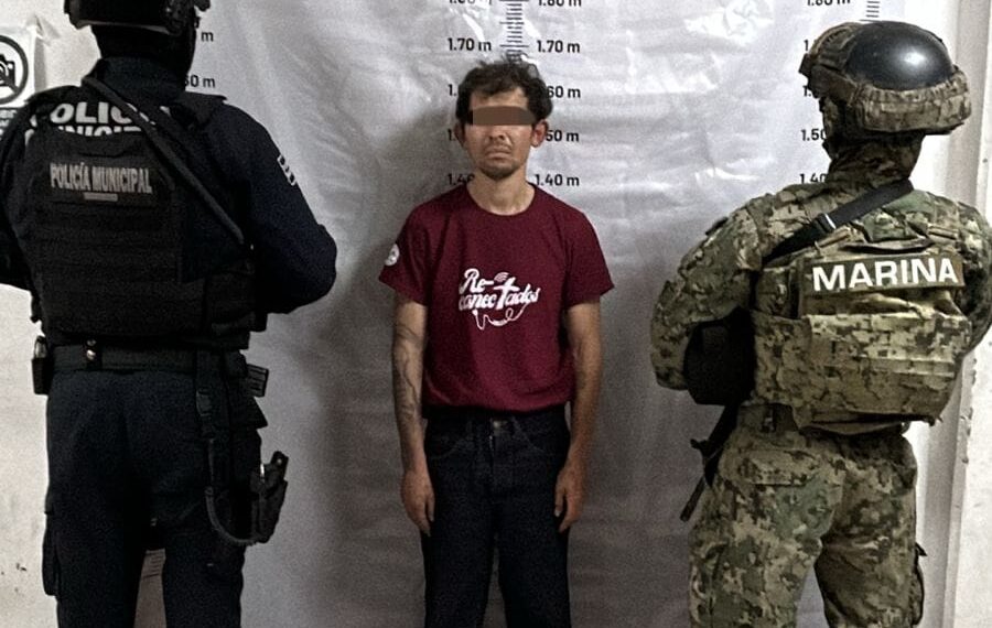 SSCYPC de Cuatlancingo detiene a un hombre por supuesto narcomenudeo y robó de vehículo