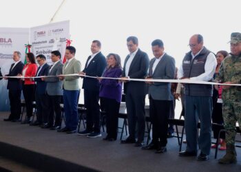 En Coronango, autoridades inauguran el Distribuidor Vial Puebla-Tlaxcala