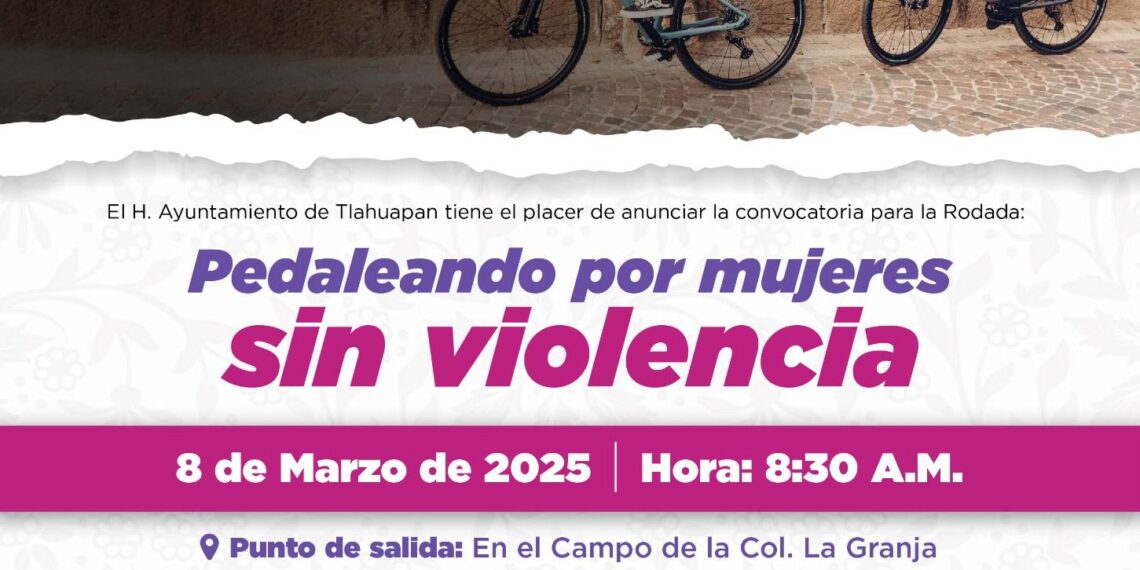 Tlahuapan invita a la Rodada “Pedaleando por Mujeres sin Violencia”