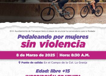 Tlahuapan invita a la Rodada “Pedaleando por Mujeres sin Violencia”