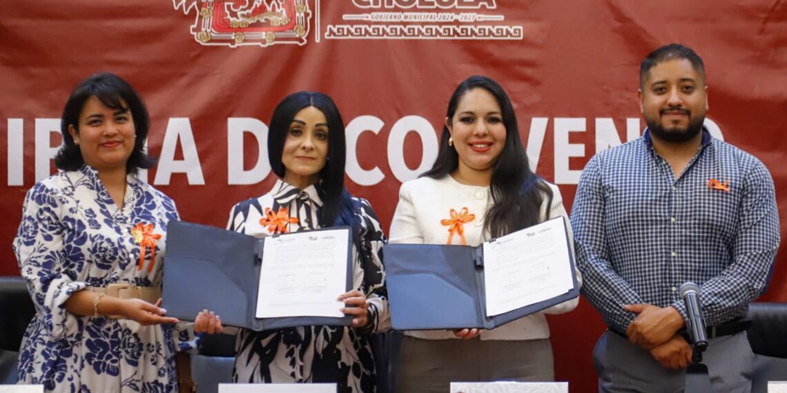 Signa Gobierno de Cholula convenio con la Comisión Estatal de Derechos Humanos