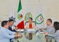 Lupita Cuautle firma convenio de colaboración en beneficio de la Policía de San Andrés Cholula