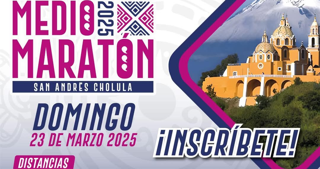 Medio Maratón Equinoccio y Espectáculo de Lucha Libre en San Andrés Cholula.