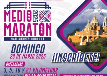 Medio Maratón Equinoccio y Espectáculo de Lucha Libre en San Andrés Cholula.