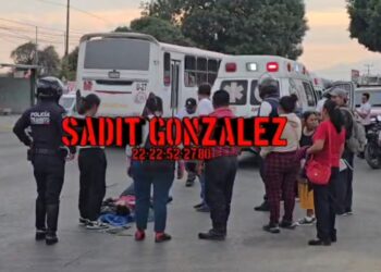 Atropellan a un hombre en Chachapa, Amozoc.