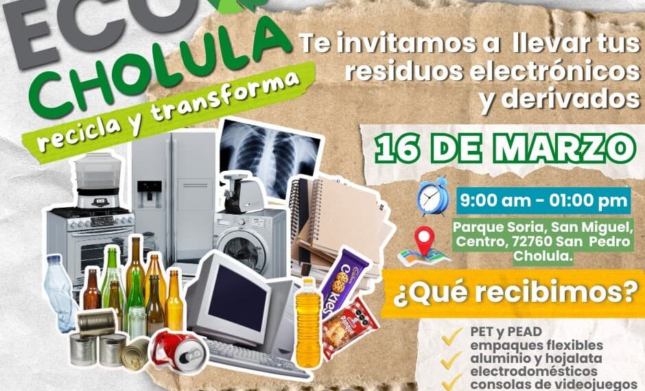 Invita SOSAPACH a la segunda edición de EcoCholula