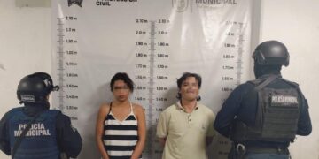 Elementos de la Dirección de Seguridad Pública detuvieron a dos personas por presuntos delitos contra la salud