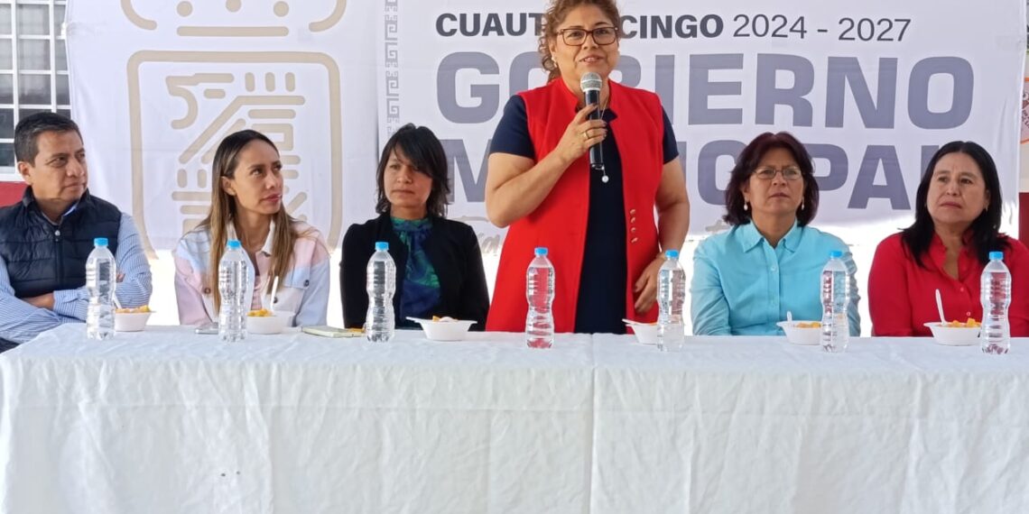 Entregan mejoras al CAIC de San Cristóbal Tulcingo para dignificar espacios educativos en Cuautlancingo