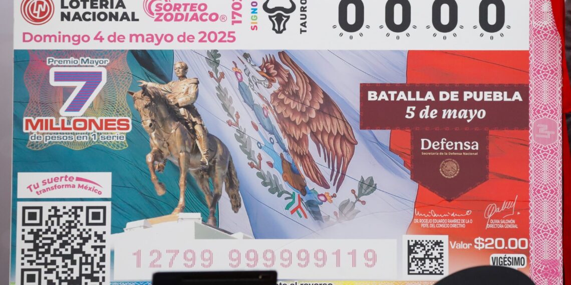 Conoce el Billete Conmemorativo por la Batalla del 5 de Mayo del Sorteo Zodiaco