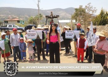 Arranca adoquinamiento en Santa Catarina Villanueva, Quecholac