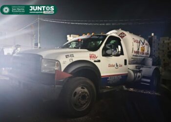 Aseguran tres vehículos y equipo para ordeña de gas en Tepatlaxco, Texmelucan