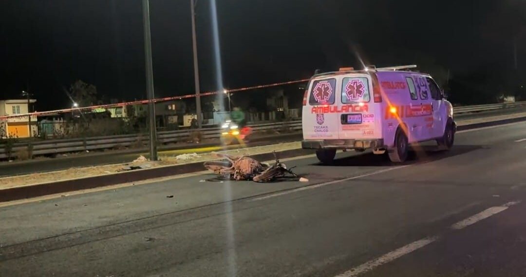 Motociclista muere tras ser atropellado por vehículo que se dio a la fuga en Tecamachalco