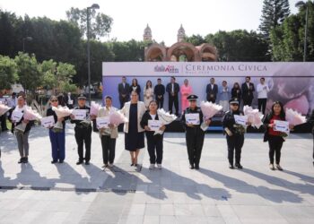 San Andrés Cholula realiza ceremonia cívica para conmemorar fechas históricas y sociales de mayo