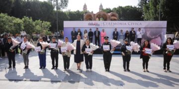 San Andrés Cholula realiza ceremonia cívica para conmemorar fechas históricas y sociales de mayo