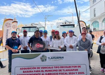 Rosy Díaz refuerza servicios públicos y seguridad en Tlahuapan con nueva flotilla de vehículos