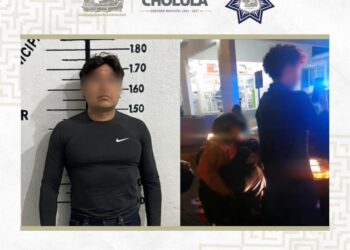 Detienen a motociclista en San Pedro Cholula por conducción imprudente y poner en riesgo a menores