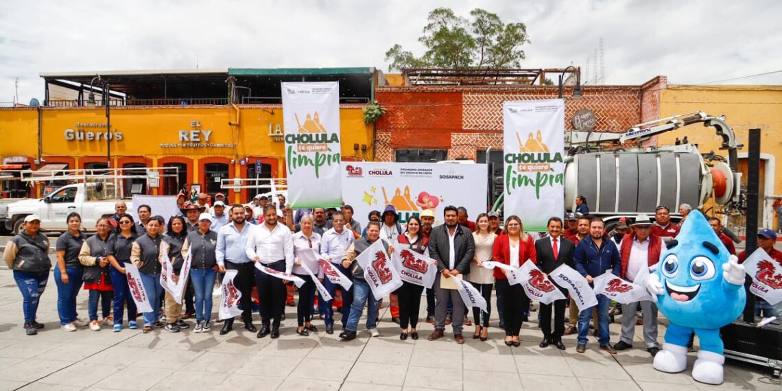Arranca en San Pedro Cholula el programa “Cholula Te Quiero, Cholula Te Quiero Limpia”