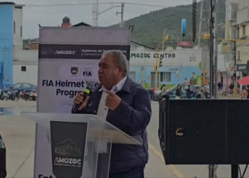 Severiano de la Rosa fortalece la seguridad vial con entrega de cascos en Amozoc