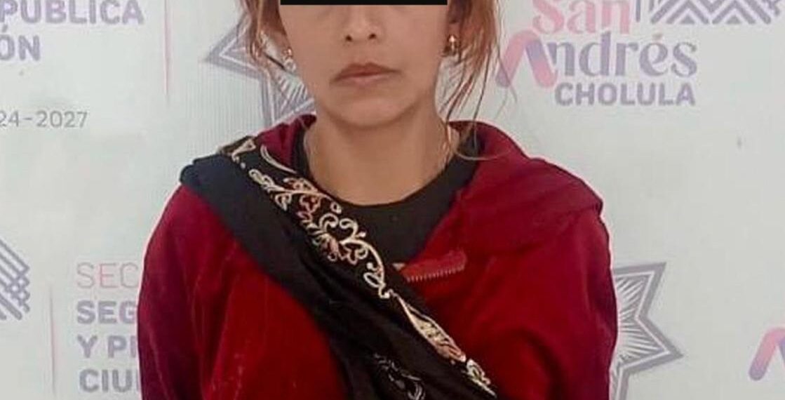 Detiene Policía de San Andrés Cholula a presunta responsable de robo a comercio