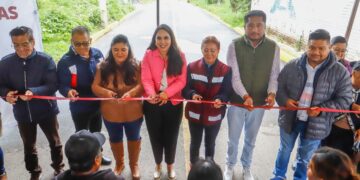Tonantzin Fernández impulsa conectividad con nueva obra en Tepalcatepec