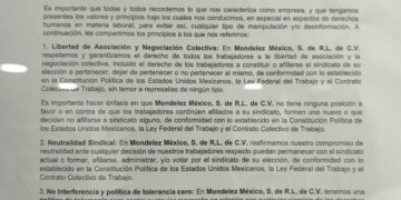 Trabajadores de Mondeléz (Chiclets, ADAMS) acusan mal desempeño del nuevo sindicato «Jesús Moreno Jiménez»