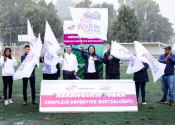 Comienza Lupita Cuautle la rehabilitación del Complejo Deportivo Quetzalcóatl