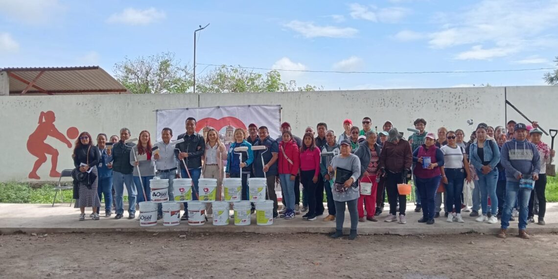 Logran pintura para secundaria en Huejotzingo
