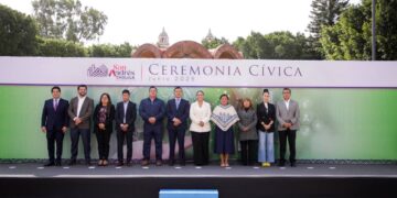 Gobierno de San Andrés Cholula realiza ceremonia cívica de junio