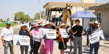 Inicia la obra de adoquinamiento en San José Tuzuapan en Quecholac