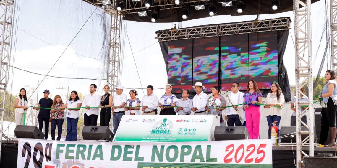 Lupita Cuautle inaugura la 29ª Feria del Nopal en San Andrés Cholula