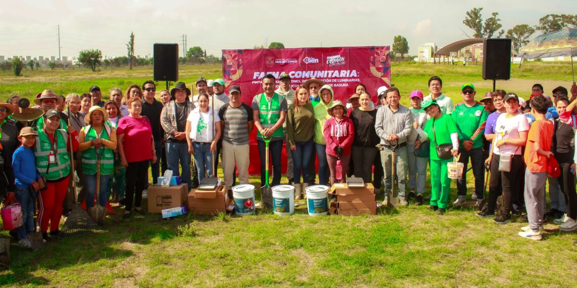 Gobierno de Huejotzingo impulsa mega faena comunitaria en «Paseo de los Sauces»