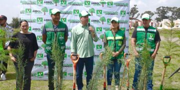 Inicia campaña “Reforestación Verde” en Huejotzingo con más de 300 árboles plantados