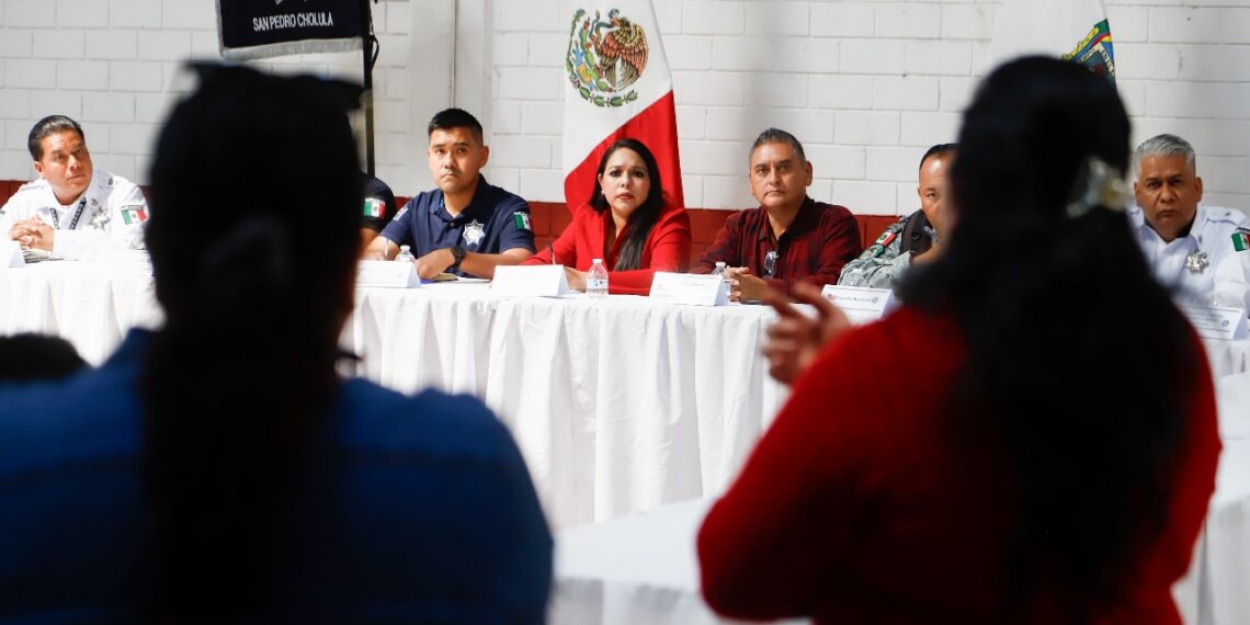 San Pedro Cholula refuerza seguridad con mesas de trabajo comunitarias