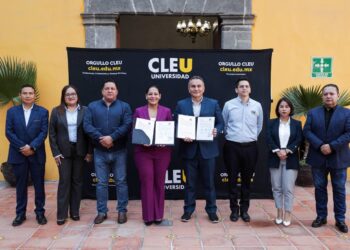 Signan San Andrés Cholula y CLEU convenio de colaboración en beneficio de la seguridad