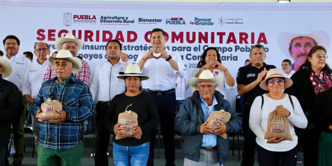 Con 25 mdp, Gobierno de Puebla fortalece seguridad comunitaria y alimentaria en región de Tehuacán