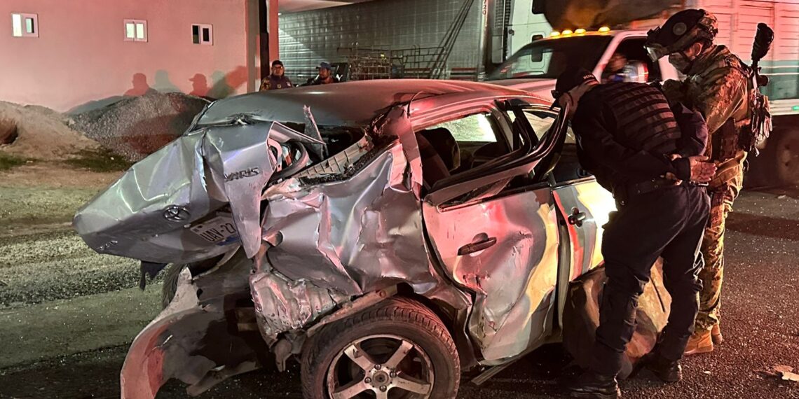 Brutal choque dejando 4 personas lesionadas en Cuapiaxtla de Madero