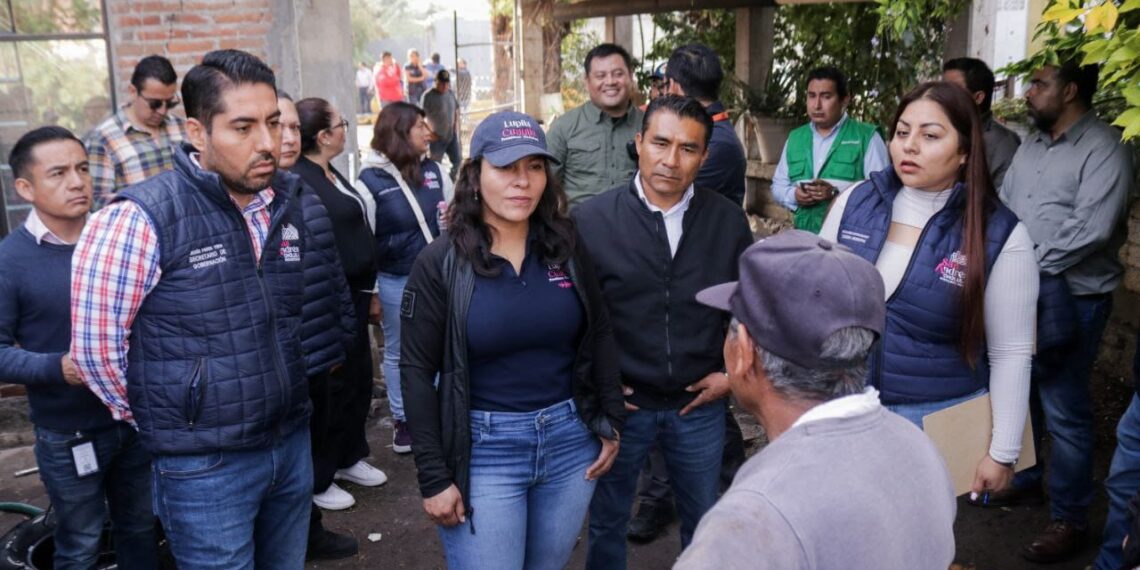 Evalúa Gobierno de San Andrés Cholula zonas afectadas por las intensas lluvias