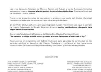 Respaldan diputados federales política de cero tolerancia a la corrupción del gobierno de Tonantzin Fernández