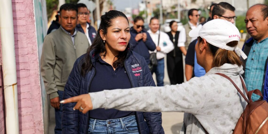 Atiende Lupita Cuautle a familias afectadas por las lluvias
