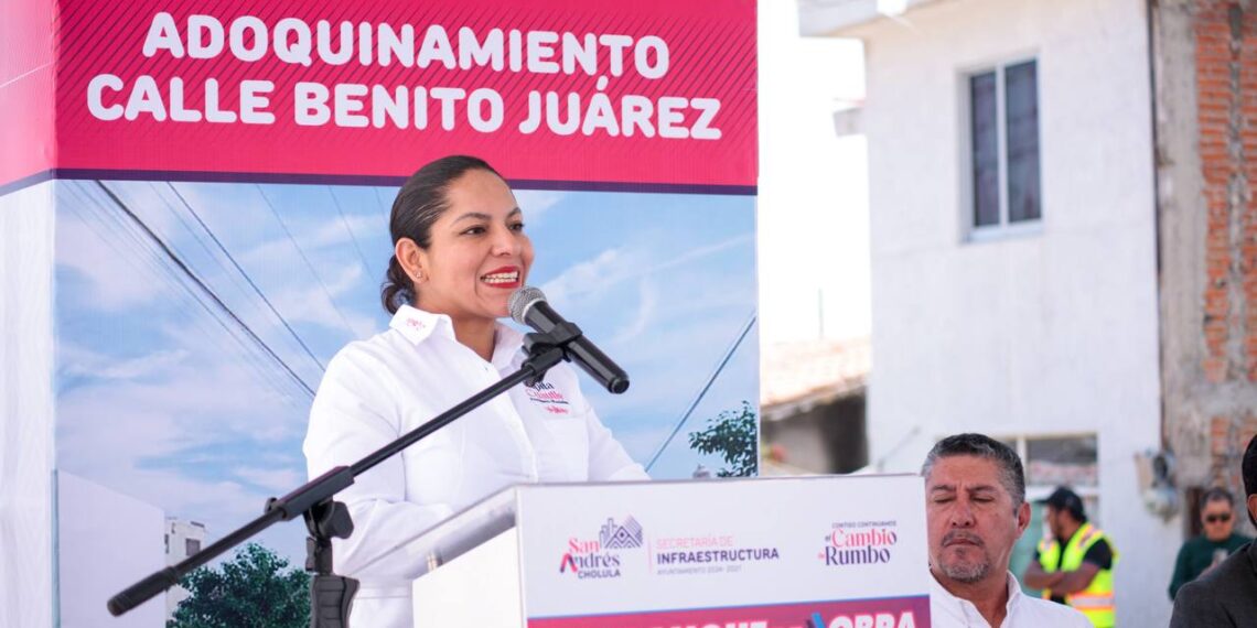 Impulsa San Andrés Cholula infraestructura vial en juntas auxiliares